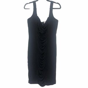 Rickie Freeman for Teri Jon Black Cocktail Dress Size 16 Formal Flattering